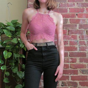 Victoria’s Secret High Neck Eyelash Bralette